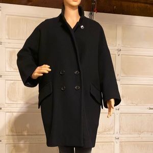 COACH Oversize Style BLK Wool Coat